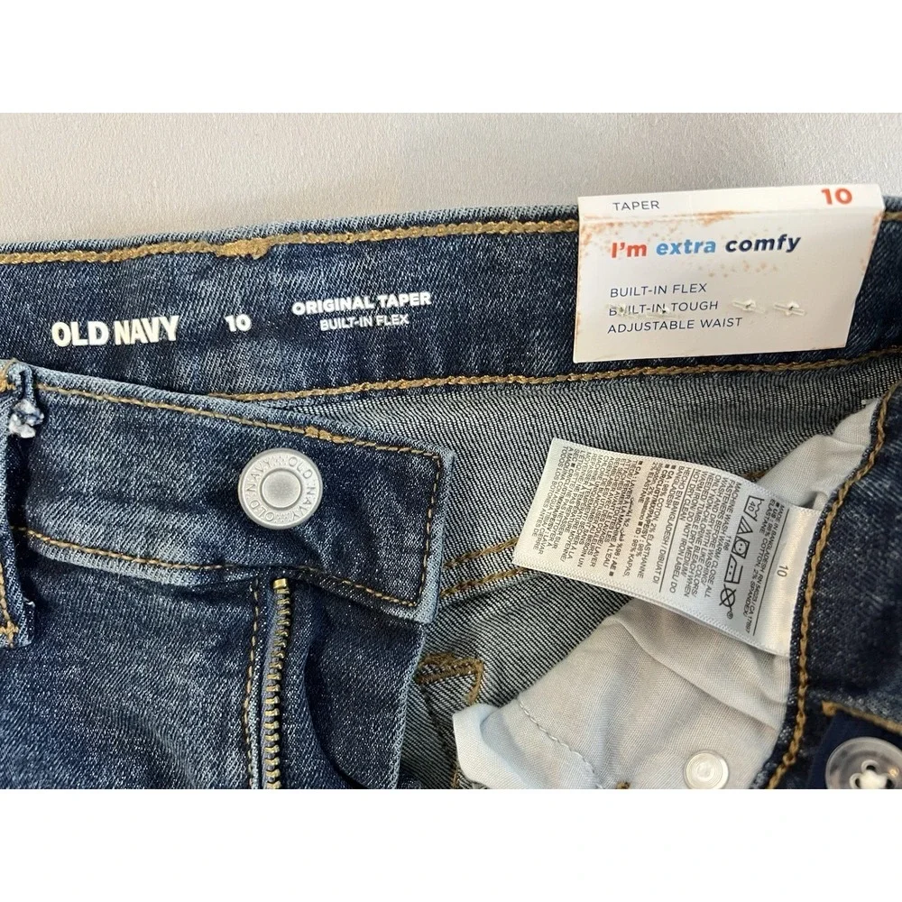 NWT Old Navy Boys  10 Blue Jeans Original‎ Taper Built In Flex High Rise